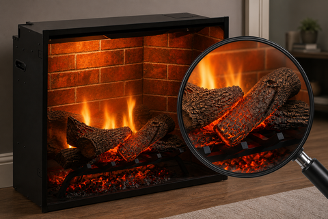 Semineu electric DIMPLEX Alabaster Wenge cu focar electric 3D Revillusion 30 si sunet