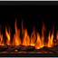 Semineu electric liniar 3D incorporabil AFLAMO Pride S115 Negru cu sunet