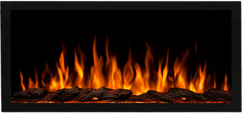 Semineu electric liniar 3D incorporabil AFLAMO Pride S115 Negru cu sunet