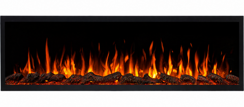 Semineu electric liniar 3D incorporabil AFLAMO Pride S165 Negru cu sunet