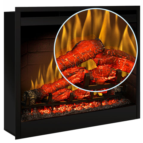 Semineu electric Essex Vanilie cu focar electric 3D Dimplex Optiflame DF2608 si sunet