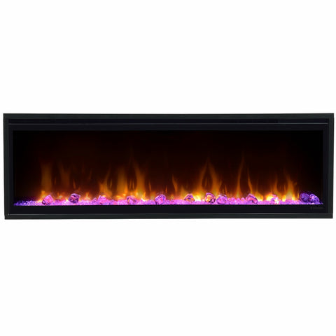 Semineu electric liniar 3D incorporabil DIMPLEX Ignite XL 60  Optiflame MultiFire XD Negru cu sunet