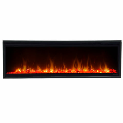 Semineu electric liniar 3D incorporabil DIMPLEX Ignite XL 50  Optiflame MultiFire XD Negru cu sunet