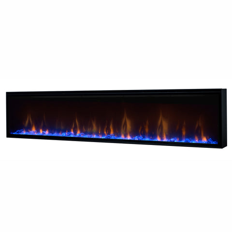 Semineu electric liniar 3D incorporabil DIMPLEX Ignite XL 74  Optiflame MultiFire XD Negru cu sunet