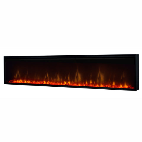 Semineu electric liniar 3D incorporabil DIMPLEX Ignite XL 74  Optiflame MultiFire XD Negru cu sunet