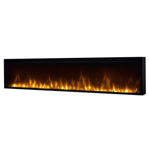 Semineu electric liniar 3D incorporabil DIMPLEX Ignite XL 74  Optiflame MultiFire XD Negru cu sunet