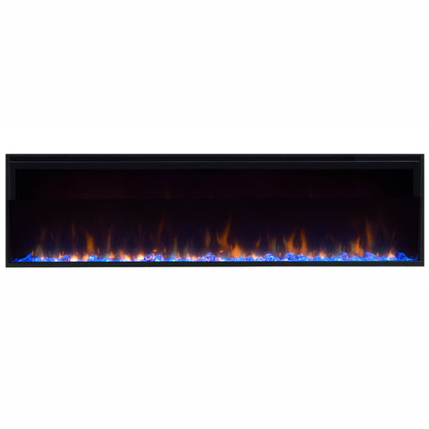 Semineu electric liniar 3D incorporabil DIMPLEX Ignite XL 74  Optiflame MultiFire XD Negru cu sunet
