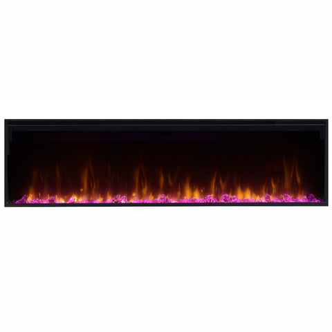 Semineu electric liniar 3D incorporabil DIMPLEX Ignite XL 74  Optiflame MultiFire XD Negru cu sunet