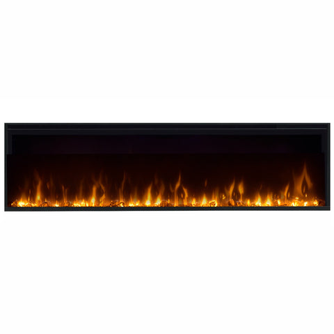 Semineu electric liniar 3D incorporabil DIMPLEX Ignite XL 74  Optiflame MultiFire XD Negru cu sunet