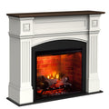 Semineu electric Haydn Alb si Wenge cu focar electric 3D Dimplex Optiflame RBF30 si sunet