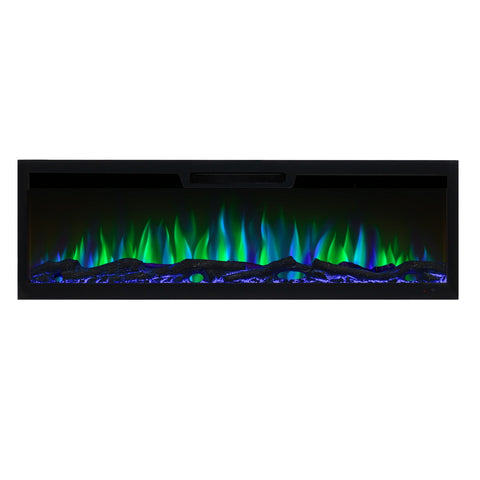 Semineu electric 3D incorporabil Aflamo Elite 107 , sunet incorporat, Smart APP + telecomanda