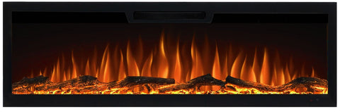 Semineu electric liniar 3D incorporabil AFLAMO Elite 153 , sunet incorporat, Smart APP + telecomanda