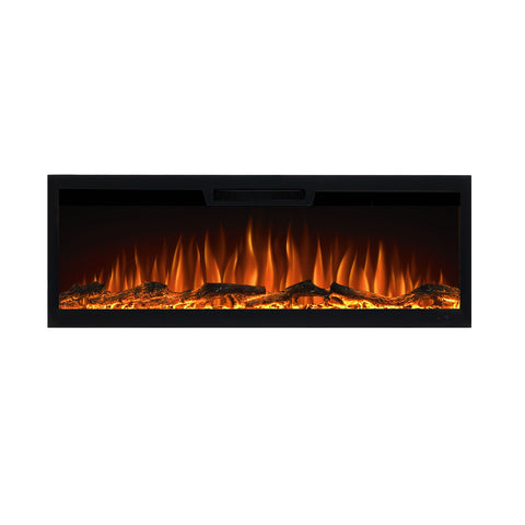 Semineu electric 3D incorporabil Aflamo Elite 107 , sunet incorporat, Smart APP + telecomanda