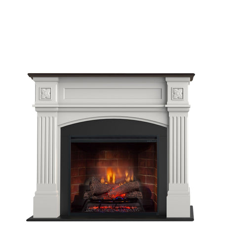 Semineu electric DIMPLEX Haydn Alb si Wenge cu focar electric 3D Optiflame RBF30 si sunet
