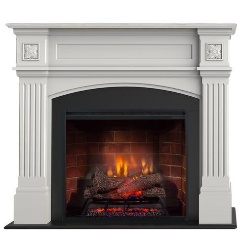 Semineu electric DIMPLEX Haydn Alb cu focar electric 3D Optiflame RBF30 si sunet