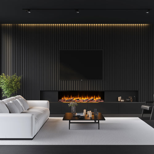 Semineu electric liniar 3D incorporabil DIMPLEX IGNITE 74 ULTRA, sunet incorporat, Smart APP + telecomanda