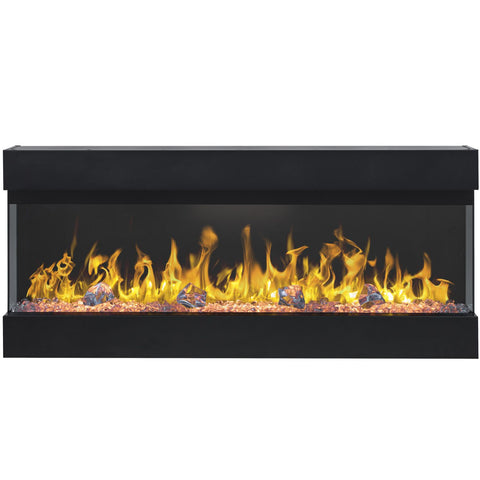 Focar electric liniar 3D Aflamo Imperial 36 Negru cu sunet