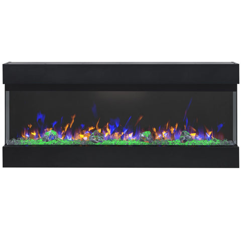 Focar electric liniar 3D Aflamo Imperial 50 Negru cu sunet