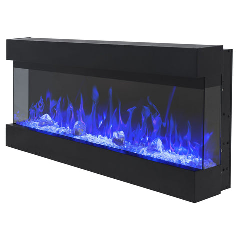 Focar electric liniar 3D Aflamo Imperial 36 Negru cu sunet