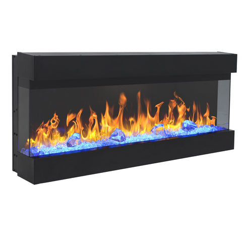 Focar electric liniar 3D Aflamo Imperial 50 Negru cu sunet