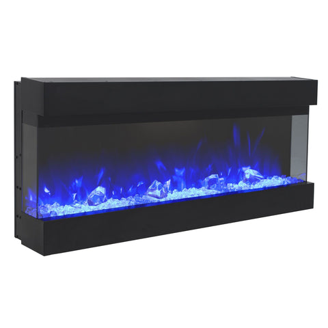 Focar electric liniar 3D Aflamo Imperial 60 Negru cu sunet