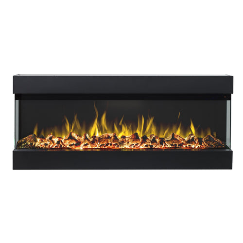 Focar electric liniar 3D Aflamo Imperial 36 Negru cu sunet