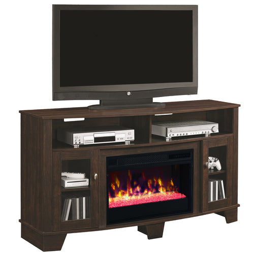 Comoda TV CLASSICFLAME La Salle cires cu focar electric FCF-SF26 modern si sunet
