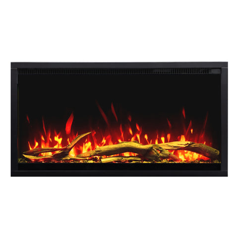 Semineu electric incorporabil Aflamo LED PRO 3D 45x90, multicolor ,sunet incorporat, Smart APP + telecomanda