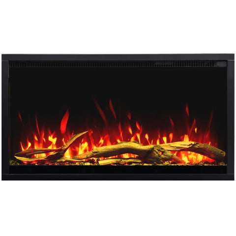 Semineu electric incorporabil Aflamo LED PRO 3D 60x100, multicolor ,sunet incorporat, Smart APP + telecomanda