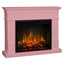 Semineu electric DIMPLEX Lisabona Pale Pink cu focar electric 3D Optiflame XHD28 si sunet