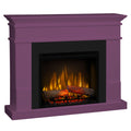 Semineu electric Lisabona Lilac cu focar electric 3D Dimplex Optiflame XHD23 si sunet