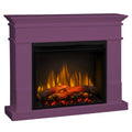 Semineu electric Lisabona Lilac cu focar electric 3D Dimplex Optiflame XHD28 si sunet