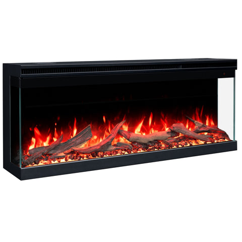 Semineu electric 3D Aflamo Unique PRO 120, Multicolor, sunet incorporat, Smart APP + telecomanda