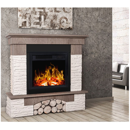 Semineu  electric AFLAMO Porto Stejar cu focar 3D  LED 40 si sunet