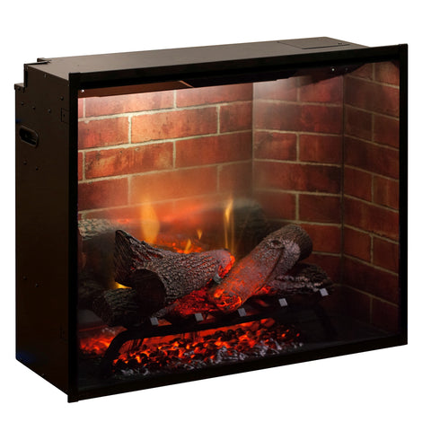 Semineu electric Haydn Alb si Ash Grey cu focar electric 3D Dimplex Optiflame RBF30 si sunet