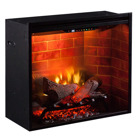 Semineu electric Haydn Alb si Ash Grey cu focar electric 3D Dimplex Optiflame RBF30 si sunet