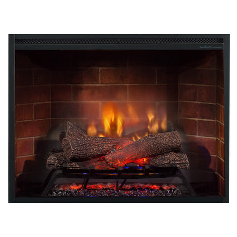 Semineu electric Haydn Alb si Ash Grey cu focar electric 3D Dimplex Optiflame RBF30 si sunet