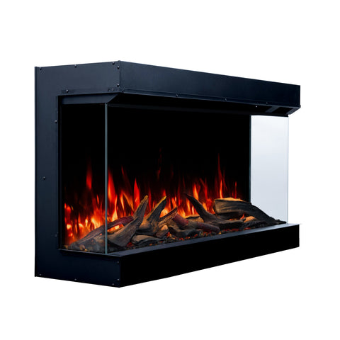 Semineu electric liniar 3D incorporabil AFLAMO SUPERB 3D 100, multicolor ,sunet incorporat, Smart APP + telecomanda