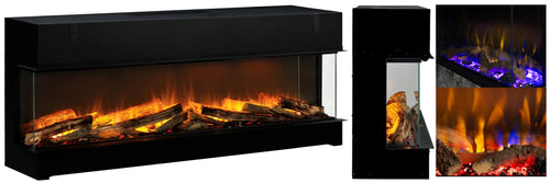 Semineu electric liniar DIMPLEX incorporabil Vivente 100  Revillusion 3D cu sunet inclus
