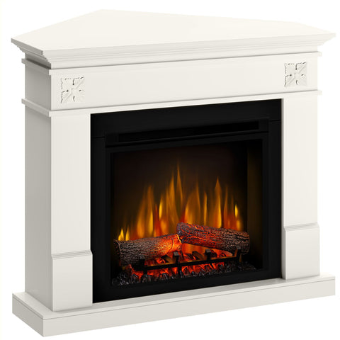 Semineu electric Lisabona Flower Drept/Colt Vanilie cu focar electric 3D Dimplex Optiflame XHD23 si sunet