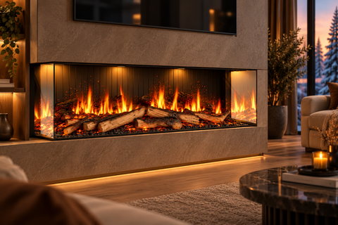 Semineu electric incorporabil Dimplex Opti-V VISTA 130 III cu sunet integrat