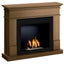 Semineu HOMBEE-Lisabona 110 x 30 x 95 cm ,culoare cires, cu flacara reala cu bioetanol