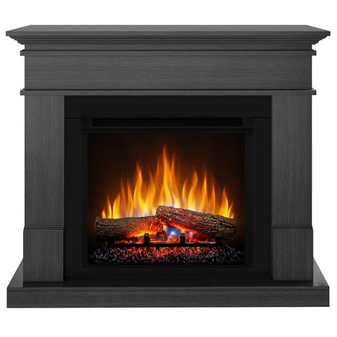 Semineu electric DIMPLEX Lisabona Ash Grey cu focar electric 3D Optiflame XHD23 si sunet