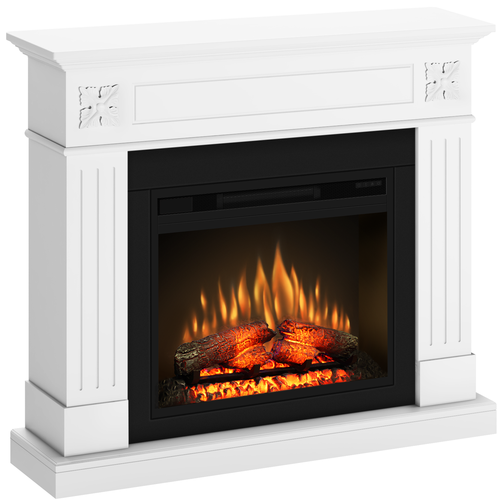 Semineu London 110.30.95 alb + focar ECOFLAME 23