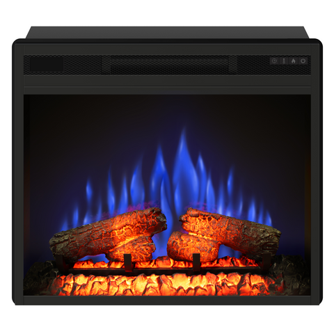 Semineu London 110.30.95 vanilie + focar ECOFLAME 23", incalzire infrared, teme de culoare, flacara 3D si sunet