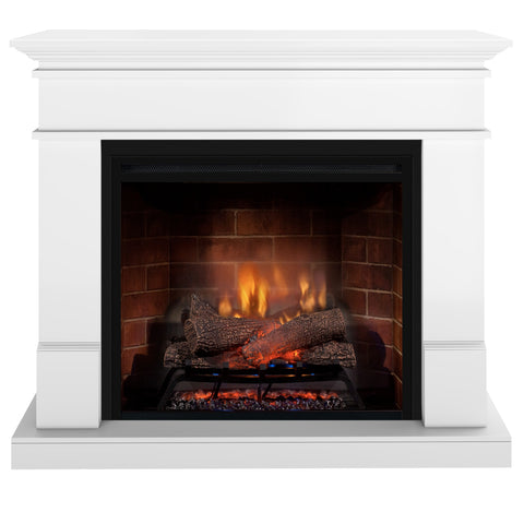 Semineu electric DIMPLEX Lisabona Premium Alb - cu focar electric 3D Revillusion 30" cu sunet