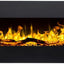 Semineu electric liniar 3D AFLAMO Albion 42 Negru cu sunet