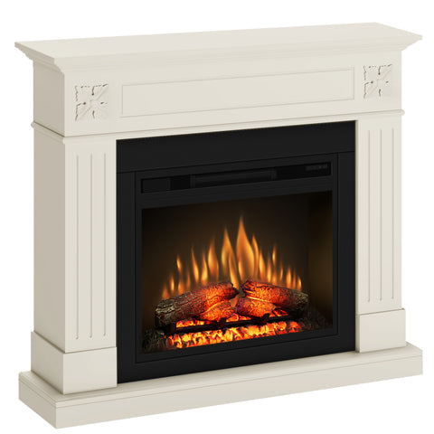 Semineu electric ECOFLAME PRO London 110.30.95 antichizat , incalzire infrared, teme de culoare, flacara 3D si sunet