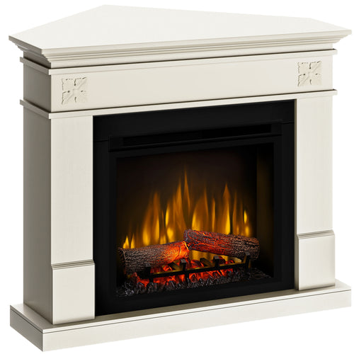 Semineu electric Lisabona Flower Drept/Colt Antichizat cu focar electric 3D Dimplex Optiflame XHD23 si sunet