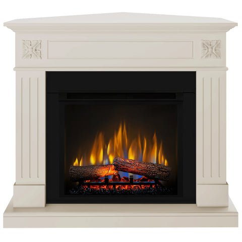 Semineu electric London Drept/Colt Antichizat cu focar electric 3D Dimplex Optiflame XHD23 si sunet